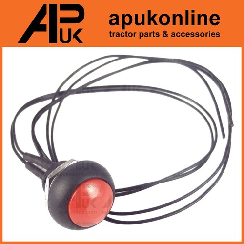 Red push button switch - push,